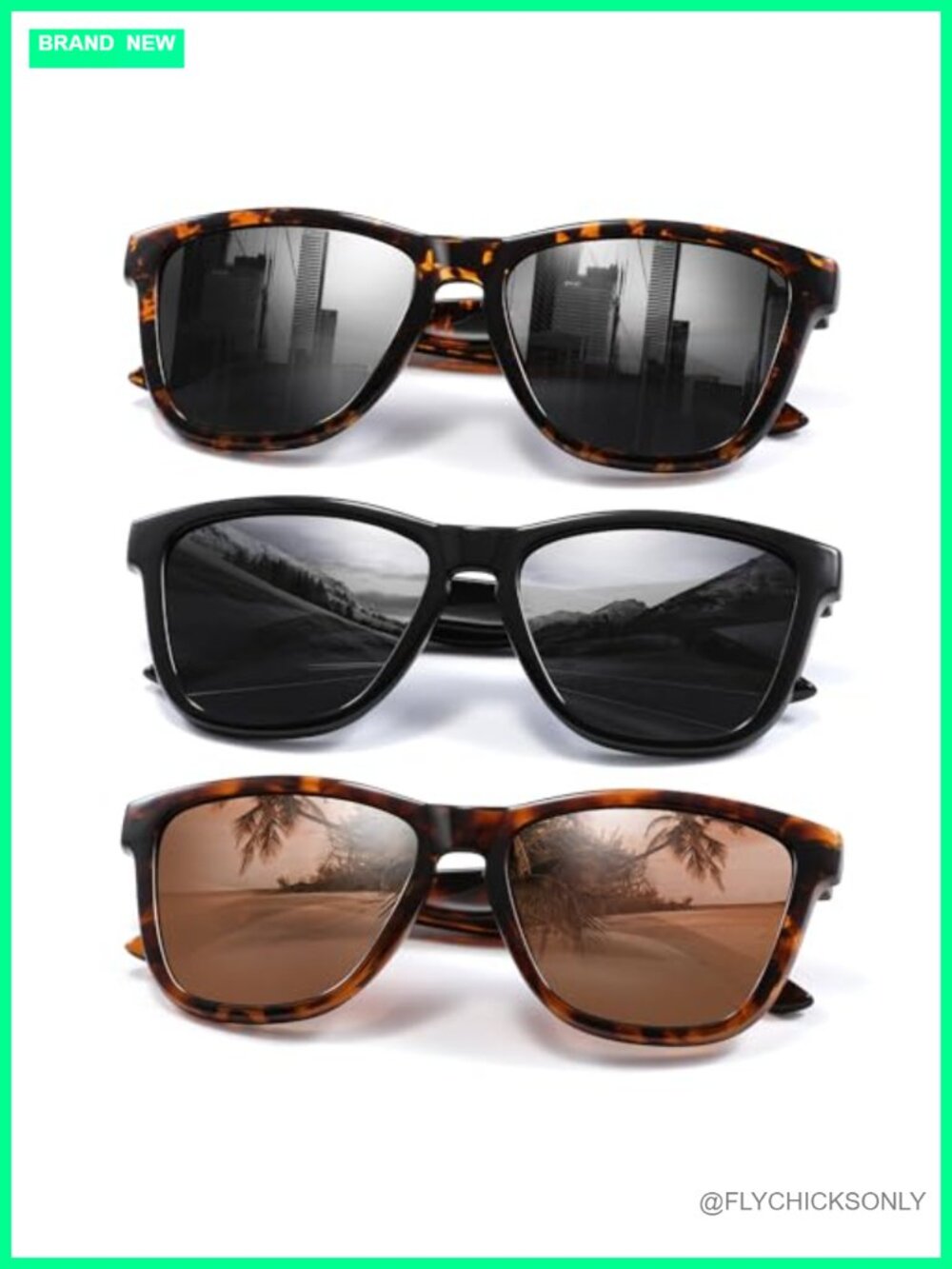 Polarized UV Protection Sunglasses Classic Oval Driving